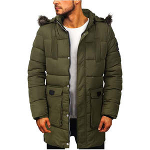 Parka en toile à capuche longue et douce de qualité supérieure pour homme, grande taille, style urbain, idéal pour l'hiver – Meilleur prix, vente en gros - Product Image 4