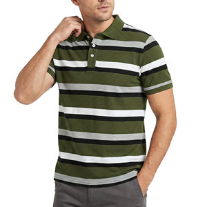 Chemises polo de golf pour hommes sur mesure, manches courtes, couleurs contrastées, séchage rapide, tricotées, prix de gros. - Product Image 4