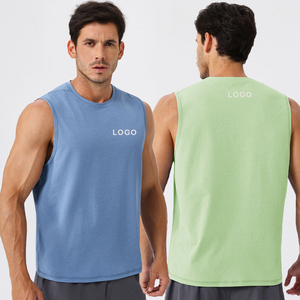 Men's Athletic Tank <b>Top</b> Quick Dry Workout Gym Vest Custom Logo OEM Wholesale Supplier Women's Seamless Tank <b>Top</b> Stretch Fitness - Product Image 1
