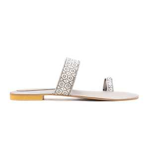 Sandalias de tacón de fantasía grises FN0593 - Product Image 2