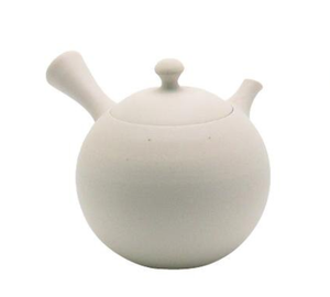 Yamaki Ikai Traditional Japanese Artisan Ceramic Tokoname <b>Teapot</b> Stainless Steel Strainer Modern Design Black White Collection - Product Image 2
