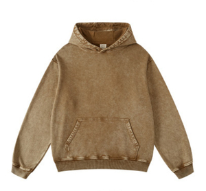 Nouveauté : Sweat-shirts à capuche en coton délavé à l'acide, impression de logo personnalisée, vintage, haute qualité, surdimensionnés, anti-rétrécissement, streetwear pour hommes - Product Image 6