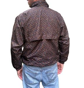 Jersey personalizado de poliéster transpirable a prueba de viento, chaquetas cortavientos con patrón personalizado, chaqueta informal con cuello levantado para hombres - Product Image 2