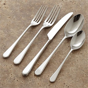 Ensemble de couverts en argent en acier inoxydable avec design royal, ensemble de couverts de luxe avec poignée faite à la main pour la maison - Product Image 1