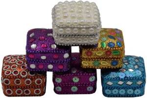 Handmade Beaded Jewellery Box Jewelry Organizer Vanity <b>Storage</b> Box Gift Box for Rings <b>Earrings</b> and Accessories - Product Image 3