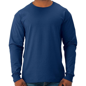 T-shirts à manches longues pour hommes en mélange de coton Dri-Power, anti-humidité, anti-odeurs, décontractés - Product Image 6