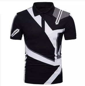 เสื้อโปโลกอล์ฟพิมพ์ลายแฟชั่น unisex คุณภาพสูง เสื้อผู้ชายผ้าฝ้ายเรียบแบบใหม่ - Product Image 4