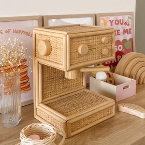 Juguete de cafetera de ratán de precio económico para niños, juguetes creativos de calidad superior para juegos de simulación infantiles - Product Image 1