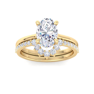 Bague de fiançailles solitaire en diamant de laboratoire taille marquise avec pierres latérales, en or plaqué rhodium 18 carats, sertie à griffes, style classique et minimaliste - Product Image 1