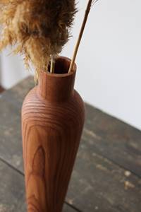Vase à fleurs en bois rustique pas cher pour fleurs artificielles, centres de table et décoration élégante pour la maison - Product Image 4