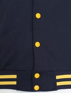 Veste universitaire unisexe en toile style trench américain, vintage, style baseball, vêtement d'extérieur athlétique universitaire, mode décontractée, 100% toile - Product Image 2