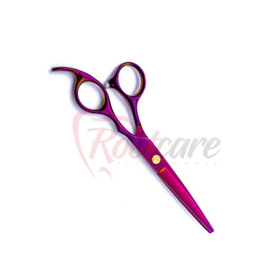 High Quality Stainless Steel <b>Left</b>-<b>Handed</b> Foldable Barber <b>Scissors</b> with Sharp Edge Long Handle for Salon Use ROOTCARE INSTRUMENTS - Product Image 6