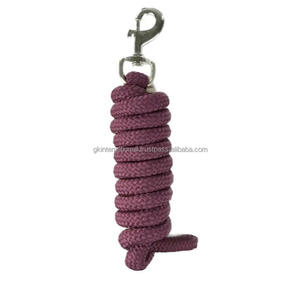Best Selling latest design Nylon Horse <b>lead</b> <b>rope</b> with bolt snap hook Cotton PP <b>lead</b> <b>rope</b> for horses - Product Image 5