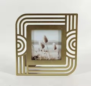 Elegant Interior Decor Metal Glass <b>Picture</b> <b>Frame</b> Modern Photo Display Home Accent - Product Image 1
