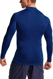 T-shirt de compression léger et respirant UPF50+ pour homme, manches longues, vêtements de sport, été, gym, course à pied, entraînement, protection contre les éruptions cutanées - Product Image 2