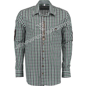 Disfraz de Oktoberfest de manga larga a cuadros verde+negro+blanco, disfraz bávaro para el Festival de la Cerveza Alemana, juegos de fiesta alemanes - Product Image 1