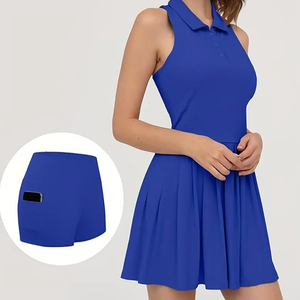 Vestido Polo Deportivo para Mujer, Color Sólido, Estilo Casual para Tenis, Golf, Gimnasio, Ropa Deportiva, Diseño Único y la Mejor Calidad, Venta al Por Mayor - Product Image 2