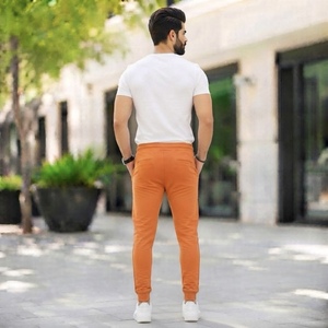 Nuevo Diseño, Pantalones Casuales para Hombre, Personalizados con Bordado, de Forro Polar Oscuro de 500 g/m², Poliéster Ligero, Cintura Media Elástica, Corte Holgado, Pierna Ancha, Pliegues Delanteros - Product Image 2