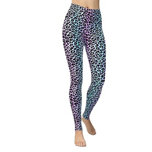 Bonne qualité grande taille couleur unie Sexy 100% coton entraînement femmes collants précipité bout à bout taille haute Yoga pantalon Leggings - Product Image 1