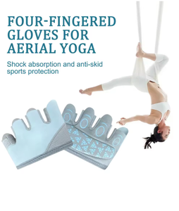 Guantes de Yoga Aéreo para Mujer, Antideslizantes, Transpirables, de Nailon Suave y Cómodo, para Gimnasio, Crossfit y Fitness - Product Image 4