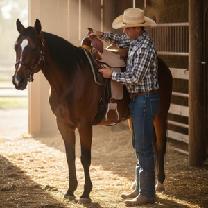 Selle Western artisanale de qualité supérieure |   Design en cuir durable |   Confort et performance pour la conduite sur sentier et à la ferme |   Ensemble d'équipement Premium 2026 - Product Image 3