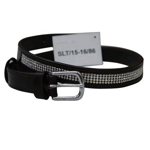 Casual Horse Rider Ceintures en cuir Bling Matériau en peau de vache avec boucle en acier - Product Image 1