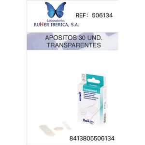 Band-Aid 30 Apósitos Transparentes para Heridas sin Curar 30 UND TRANS - Product Image 1