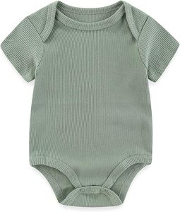 Combinaison bébé unisexe respirante, écologique, imperméable, à manches longues, en bambou, avec fermeture éclair YKK bidirectionnelle, impression personnalisée en gros pour nouveau-nés Hanzi - Product Image 1