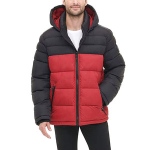 Chaqueta Acolchada con Capucha para Hombre, Color Sólido, Informal, de Lona, para Invierno, con Logotipo Frontal, Estilo Urbano, Nueva Moda, Resistente al Viento, Superventas - Product Image 1