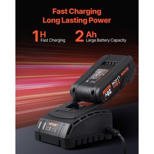 Kit Combo 2 Utensili Cordless 20V Max: Trapano 1/2 e Avvitatore a Impulsi 1/4, Set Compatto di Utensili Elettrici - Product Image 5