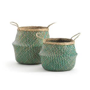 Cesta plegable de paja para almacenamiento, la mejor opción, al mejor precio, cestas de ropa de hierba marina. - Product Image 5