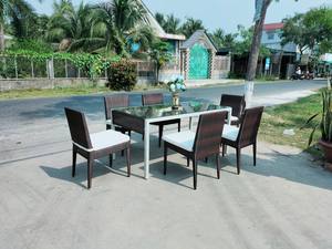 PRCF-064 Juego de Comedor de Ratán Sintético Hecho a Mano, Fabricante de Muebles para Exteriores - Product Image 2