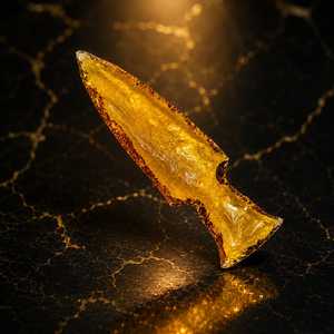 Cuchillo de punta de flecha de cristal de citrino hecho a mano de 6 pulgadas, pulido, con piedras preciosas, arte coleccionable, escultura para decoración del hogar Feng Shui - Product Image 6
