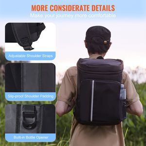 Lightweight 28 Cans <b>Cooler</b> <b>Backpack</b> Leakproof Waterproof Insulated Beach Bag Convenient for Outdoor Activities - Product Image 6