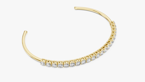 Bracelet Moissanite Cœur Entrelacé Style Tennis Luxe Iced Out Bijou Tendance pour Femme - Product Image 5