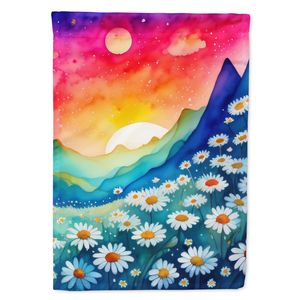 ธงตกแต่งระเบียงขนาดใหญ่ลายดอกเดซี่ธงประดับสวนหลากสีสำหรับแขวนผนังบ้านโพลีเอสเตอร์ขนาด - Product Image 1