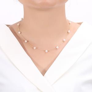 Collar de Cielo Estrellado Versión Coreana con Perlas de Agua Dulce, Cadena de Clavícula Moderna para Mujer, Diseño de Nicho de Alta Gama - Product Image 3