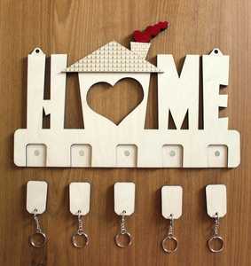 HOME Rectangle Letter Style <b>Wall</b> Mounted Metal <b>Key</b> <b>Holder</b> Organizer Rack with 10 Hooks for Entryway Kitchen Hallway - Product Image 5