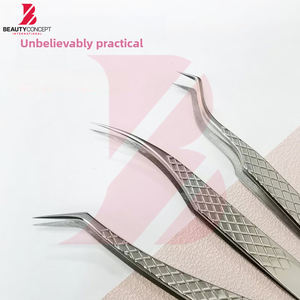 Pinces à cils à pointe en fibre, pinces à extensions de cils Mega Volume avec pointe ultra-fine, testées à la main, prise en main précise, outils pour cils - Product Image 5