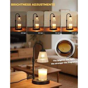 Lampe à minuterie et variateur d'intensité pour chauffe-bougie, chauffe-cire, cadeau d'anniversaire ou de pendaison de crémaillère pour Maman, Femme, Amie, Sœur, pour usage au bureau - Product Image 5