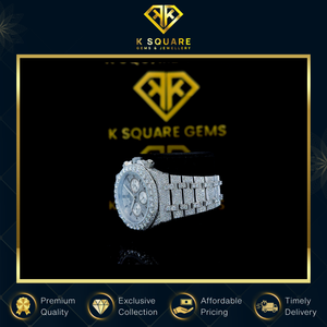 Reloj de Lujo Unisex VVS con Diseño Único, Resistente al Agua, de Acero Inoxidable, Cuero y Cuarzo, con Diamantes Moissanite, a Precio Bajo de Mercado y Suministro al por Mayor - Product Image 4