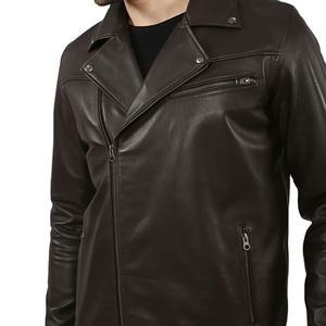 Chaqueta de Cuero Casual para Hombre, Estilo Urbano, Cuello Alto, Logotipo Frontal, Corte Ajustado, Impermeable, Resistente al Viento, Varios Colores - Product Image 3