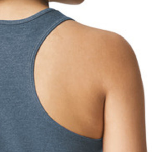เสื้อกล้ามทรง Racerback สำหรับผู้หญิง CVC สีสันปรับแต่งได้ พรีเมียม น้ำหนักเบา เหมาะสำหรับออกกำลังกาย วิ่ง หรือใส่ลำลอง ผลิตจากผ้าฝ้าย 100% - Product Image 3