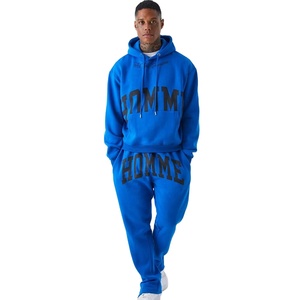 Survêtements de mode en relief 3D en tissu de qualité supérieure à vendre/survêtements de pull en relief unis vierges personnalisés pour hommes - Product Image 1