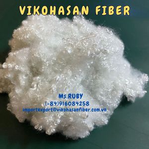 VIKOHASAN 100% Recycled 4D HCS Hollow Conjugated Polyester <b>Staple</b> Fibers Synthetic Fiber for Concrete Directly Manufactured - Product Image 3