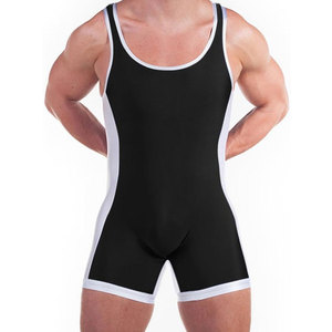 Men's Wrestling Singlets Sleeveless <b>Athletic</b> <b>Supporters</b> Wrestling Uniform Sports Bodysuit Jumpsuits for Sports - Product Image 1