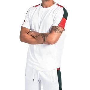 Conjunto de Camiseta y Pantalones Cortos Transpirables de Alta Calidad, Venta al Por Mayor, Logotipo Personalizado, 2 Piezas, Cuello Redondo, Manga Corta, Color Blanco, Cómodo - Product Image 5