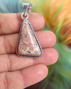 Collar con colgante de Rodocrosita roja rosa de primera clase de grado superior para mujer, ágata de cristal curativo Natural, regalo al por mayor, proveedor a granel - Product Image 1