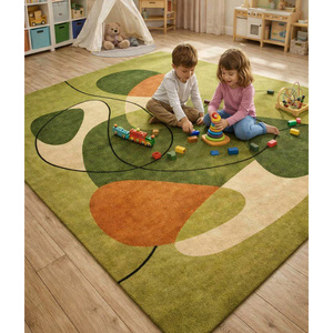 Rugs & Carpet Eco-Friendly Wool Carpet for Home Laundry Room Dining Room Office Hand Tufted Living Room <b>Large</b> Carpet Rug - Product Image 6