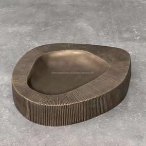 Cenicero de latón Vajilla Showpiece Estilo moderno Cigarro Cigarrillo Cenizas Contenedor Ceniceros a prueba de aire en accesorios para fumar - Product Image 4